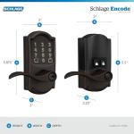 Schlage WiFi Smart Lock with Touchscreen and Lever