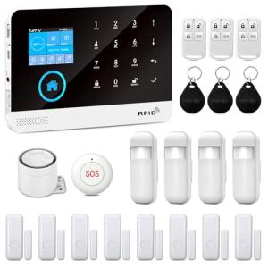 YBJ 21-Piece WiFi Home Security System Kit