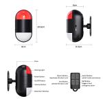 Wireless Motion Sensor Alarm with Siren and Remote