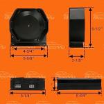 BooYu 12V 400W Emergency Siren PA System