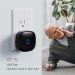 Wireless Caregiver Pager with SOS Button and Receiver