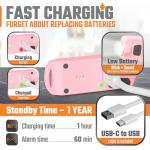 Rechargeable Personal Safety Alarm Keychain for Women