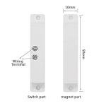 10 Pack Wired Magnetic Door Window Sensor Switches