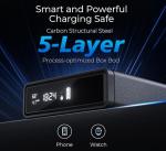 Smart Biometric Gun Safe with Wireless Charging & LED Display