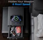 Smart Biometric Gun Safe with Wireless Charging & LED Display