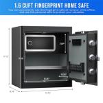 Smart Biometric Fingerprint Home Safe with Voice Prompt