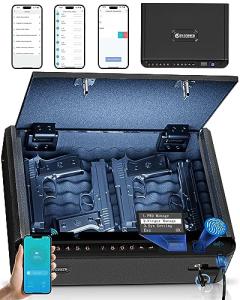 BILLCONCH Biometric Smart Gun Safe for Handguns