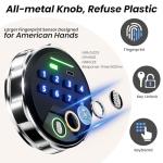 KornerBatl Smart Fingerprint Safe with LED Light