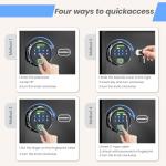 KornerBatl Smart Fingerprint Safe with LED Light