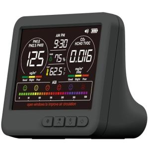Indoor Air Quality Monitor with 7x AQI Alarms