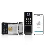 Smart Double Gate Lock with Keypad & Fingerprint