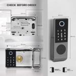 Smart Double Gate Lock with Keypad & Fingerprint