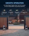 CO-Z Smart Automatic Gate Opener Kit for 1400lb Doors