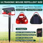 Qualirey 4 Pack Ultrasonic Motion Sensor Animal Repellent
