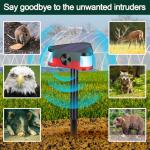 Qualirey 4 Pack Ultrasonic Motion Sensor Animal Repellent