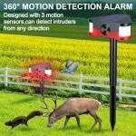 Qualirey 4 Pack Ultrasonic Motion Sensor Animal Repellent