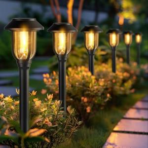 Ilanck 12 Pack Outdoor Solar Pathway Lights