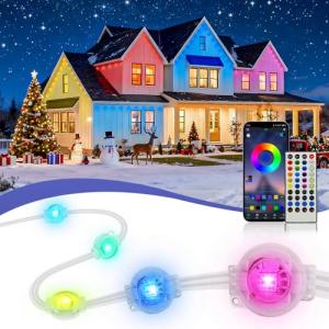 300ft Smart Outdoor Lights with App Control