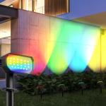 Ensenior RGB Solar Spotlights for Outdoor Lighting