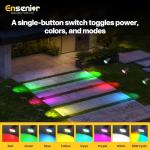 Ensenior RGB Solar Spotlights for Outdoor Lighting