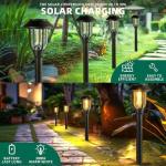 Ilanck 12 Pack Outdoor Solar Pathway Lights