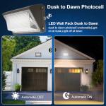 60W LED Wall Pack Light with Photocell