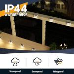 16 Pack Solar Fence and Step Lights - Warm White