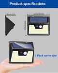Solar Powered Motion Sensor Lights, 6 Pack