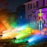 Ensenior RGB Solar Spotlights for Outdoor Lighting