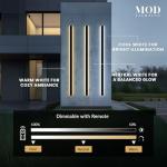 Waterproof LED Outdoor Wall Light with Remote