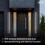 Waterproof LED Outdoor Wall Light with Remote