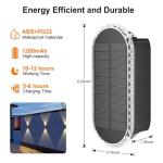 Ellasay 6-Pack Solar Fence Lights for Outdoors