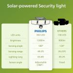 Philips Solar-Powered Outdoor Security Light Set