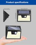 Solar Powered 140 LED Motion Sensor Outdoor Lights