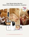 Momcozy Smart WiFi Baby Monitor with 5" Screen