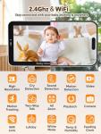 iFamily WiFi Baby Monitor with 5" HD Screen
