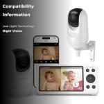 Momcozy BM04 WiFi Baby Monitor with Dual Cameras