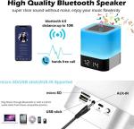 Gallstep Bluetooth Speaker Night Light Alarm Clock