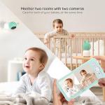 BOIFUN 2K Split-Screen Wi-Fi Baby Monitor with Cameras
