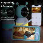 BOIFUN 2K Split-Screen Wi-Fi Baby Monitor with Cameras