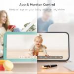 BOIFUN 2K Split-Screen Wi-Fi Baby Monitor with Cameras