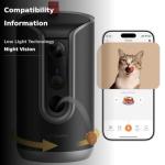 TKENPRO 2K Pet Camera with Treat Dispenser