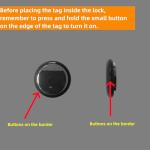 Smart Tracker Padlock Compatible with Apple Find My