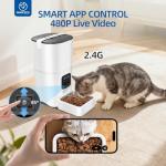 Smart 6L Cat Feeder with Camera & Audio