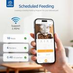 Smart 6L Cat Feeder with Camera & Audio