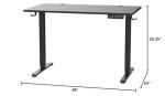 Height Adjustable Electric Standing Desk - Black