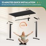 DEVAISE 48 Inch Electric Standing Desk with Touchscreen