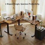 Agilestic 59 Inch Electric L Shaped Standing Desk