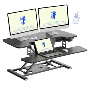 FLEXISPOT 35" Motorized Standing Desk Converter