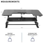 VIVO 42" Electric Height Adjustable Desk Converter